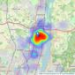 WJ Meade - Enfield listings heatmap