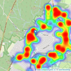 Woodbury Homes - Loughton listings heatmap