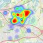 Woodleys Estate Agents - Reading listings heatmap