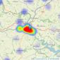 Wood's Estate Agents and Auctioneers - Totnes listings heatmap