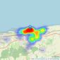 Woodward & Bishopp - Herne Bay listings heatmap