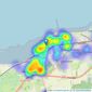 Woodward & Bishopp - Whitstable listings heatmap