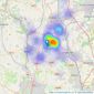 Woodward Estate Agents - Ripley listings heatmap