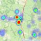 Woolley & Wallis - Fordingbridge listings heatmap