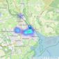 Woolley & Wallis - Lymington listings heatmap