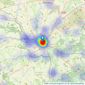 Woolley & Wallis - Salisbury listings heatmap