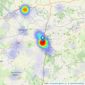 Woolley & Wallis - Shaftesbury listings heatmap