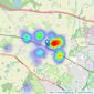 Worthington Estates Ltd - Wolverhampton listings heatmap