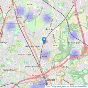 WPF Properties Ltd - Manchester listings heatmap