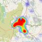 Wright Marshall Estate Agents - Buxton listings heatmap