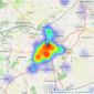 Wrights Residential - Trowbridge listings heatmap