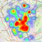 WW Estates - Eccleshill listings heatmap