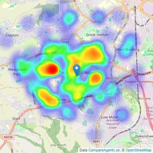 WW Estates - Wibsey listings heatmap