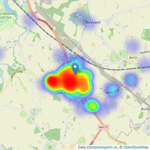 Xact Homes - Balsall Common listings heatmap