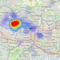 Yates Hellier Ltd - Glasgow listings heatmap