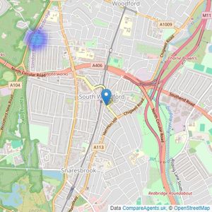 Yellands - South Woodford listings heatmap