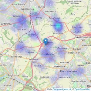 Yorkshire Residential Sales & Letting Ltd - West Yorkshire listings heatmap