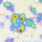 YOUR MOVE Bailey & Bryant - Midsomer Norton listings heatmap