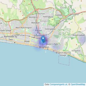 Your Move - Brighton listings heatmap