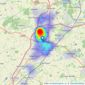 Your Move - Bromsgrove listings heatmap