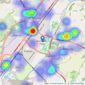 Your Move - Burton On Trent listings heatmap