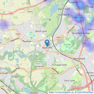 Your Move - Bury listings heatmap