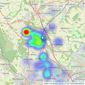 Your Move - Chapeltown listings heatmap