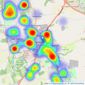 YOUR MOVE Chris Stonock - Houghton Le Spring listings heatmap