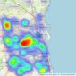 YOUR MOVE Chris Stonock - Sunderland listings heatmap