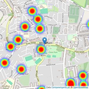 YOUR MOVE Chris Stonock - Whickham listings heatmap