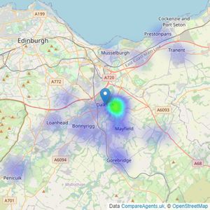 YOUR MOVE - Dalkeith listings heatmap