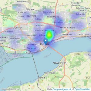 YOUR MOVE - Dundee listings heatmap