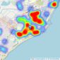 Your Move - Eastbourne listings heatmap