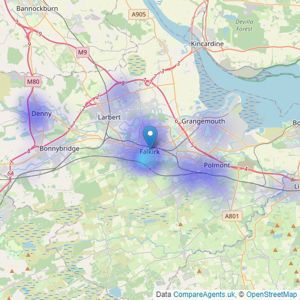 YOUR MOVE - Falkirk listings heatmap