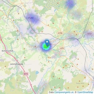 YOUR MOVE First - Lanark listings heatmap