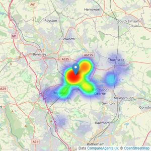 YOUR MOVE Furness-Lyman - Wombwell listings heatmap