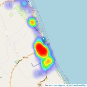 YOUR MOVE Ian McCarthy - Sutton-On-Sea listings heatmap