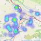 Your Move - Keighley listings heatmap