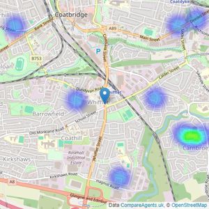 YOUR MOVE - McLaughlin - Coatbridge listings heatmap