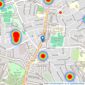 Your Move - Northumberland Heath listings heatmap