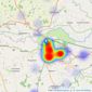 YOUR MOVE Oliver James - Beccles listings heatmap