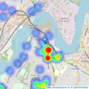 Your Move - Rochester listings heatmap