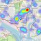 Your Move Sales - Southampton listings heatmap