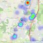 Your Move Sales - Waterlooville listings heatmap