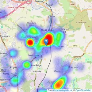 Your Move - Shaw listings heatmap