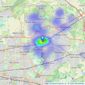 YOUR MOVE Stewart & Co - Romford listings heatmap