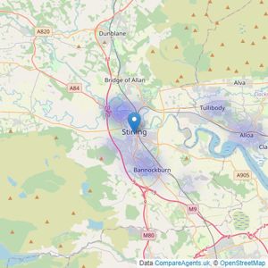 YOUR MOVE - Stirling listings heatmap