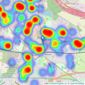 Your Move - Walkden listings heatmap