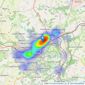 Zest - Bath listings heatmap