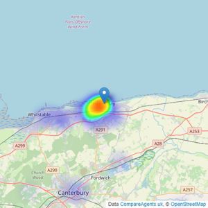 Zest Homes - Kent listings heatmap